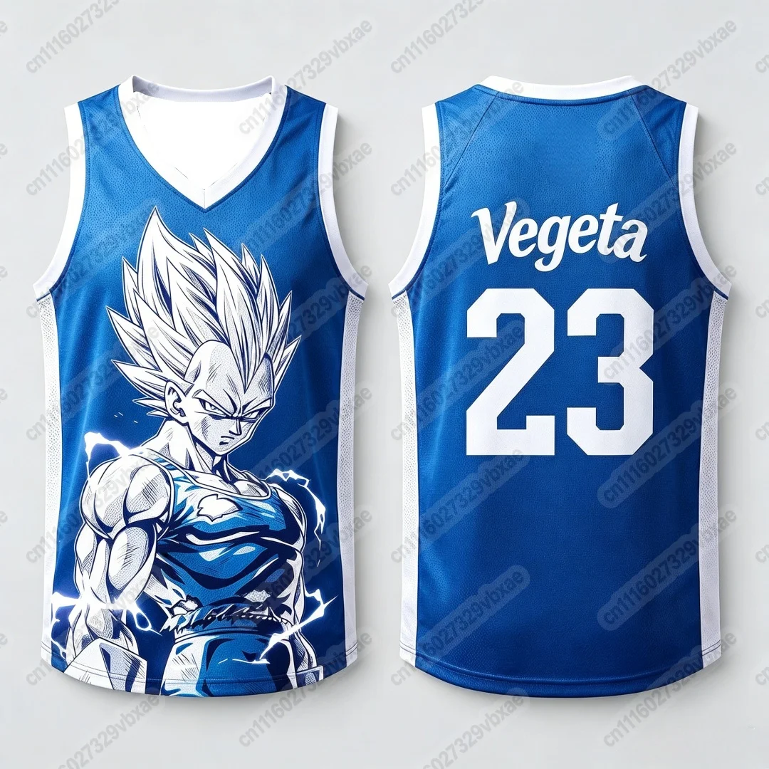 2026 Sommer Dragon Ball Goku Oversized Anime-Print Herren Ärmellose T-Shirts Trainingsweste Sommer Schnelltrocknend Familien-Partnerlook – Detail 8