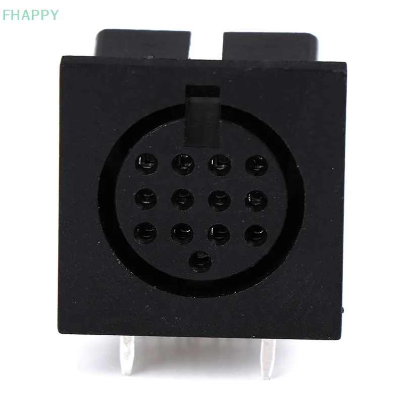 Adattatore connettore per montaggio su PCB con montaggio a pannello femmina con jack circolare DIN 13 pin