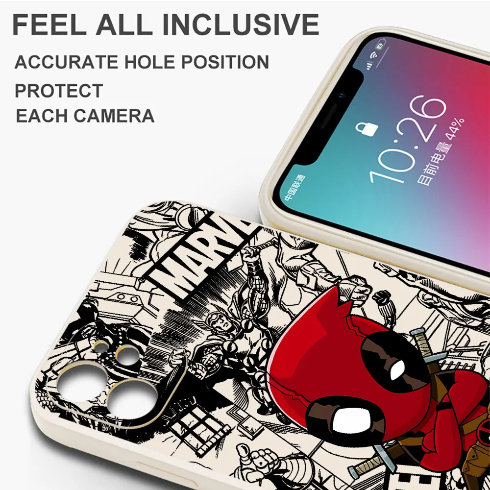 Marvel Thor Deadpool Case for Samsung Galaxy A12 A25 A24 A34 A11 A13 A32 A22 A23 A42 A21s A54 A53 A72 A52 A33 Silicone Cover