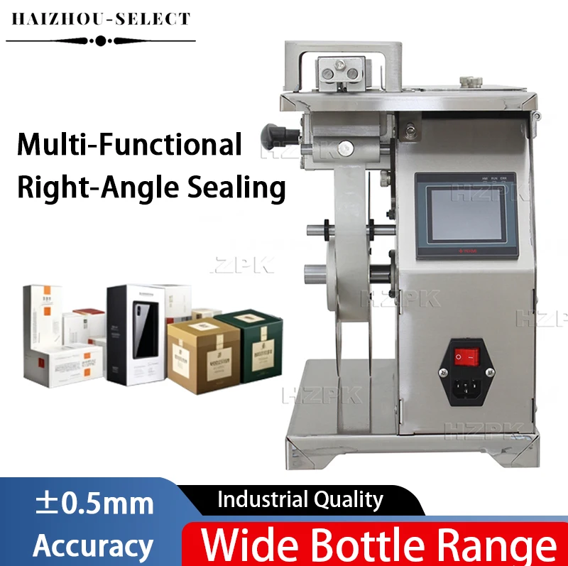 

High-Precision Automatic Right-Angle Labeling Machine, Corner Sealing Labeler for Box Carton & Square Bottle, Packing System