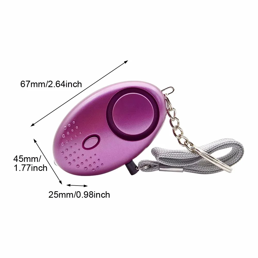 Safety Protect Alert Self Defense Alarm 130dB Anti-wolf Women SOS Security Emergency LED Self-defense Keychain Supplies Gadgets