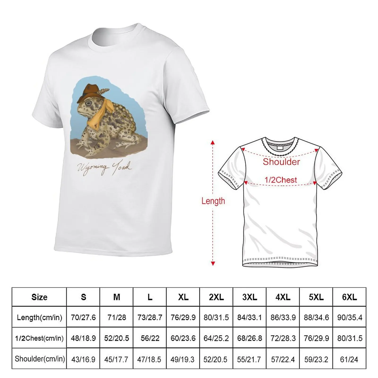 The Wyoming Toad T-Shirt summer top rapper graphic tees mens graphic t-shirts