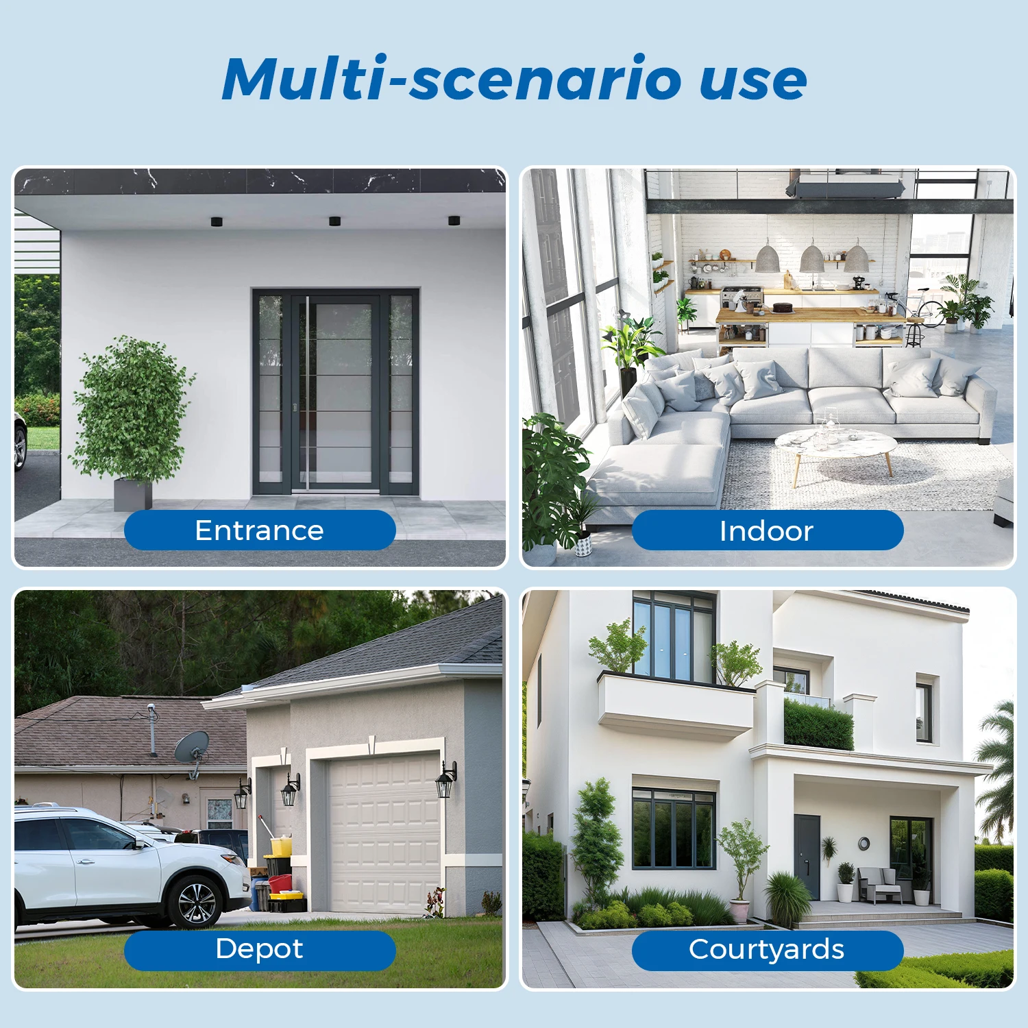 IP Camera 6K 12MP HD WiFi Outdoor Camera 8x Zoom Three Lens Dual Screen Home Security PTZ Camera 8MP Video Surveillance iCSee