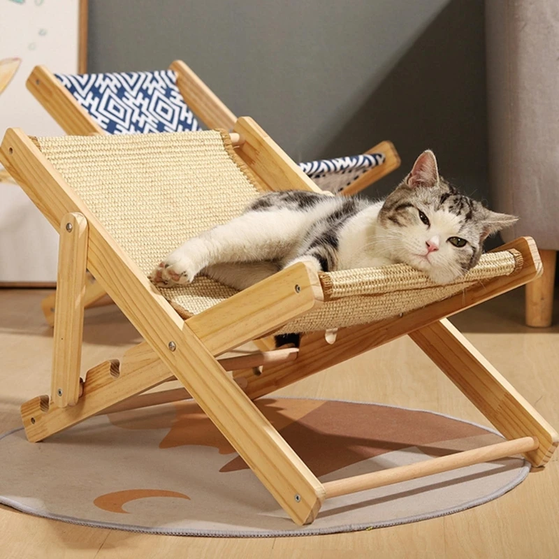 Durable Deck Chair Scratching Furniture for Cat Scratch Playing, Grinding Claws for Protecting Furniture