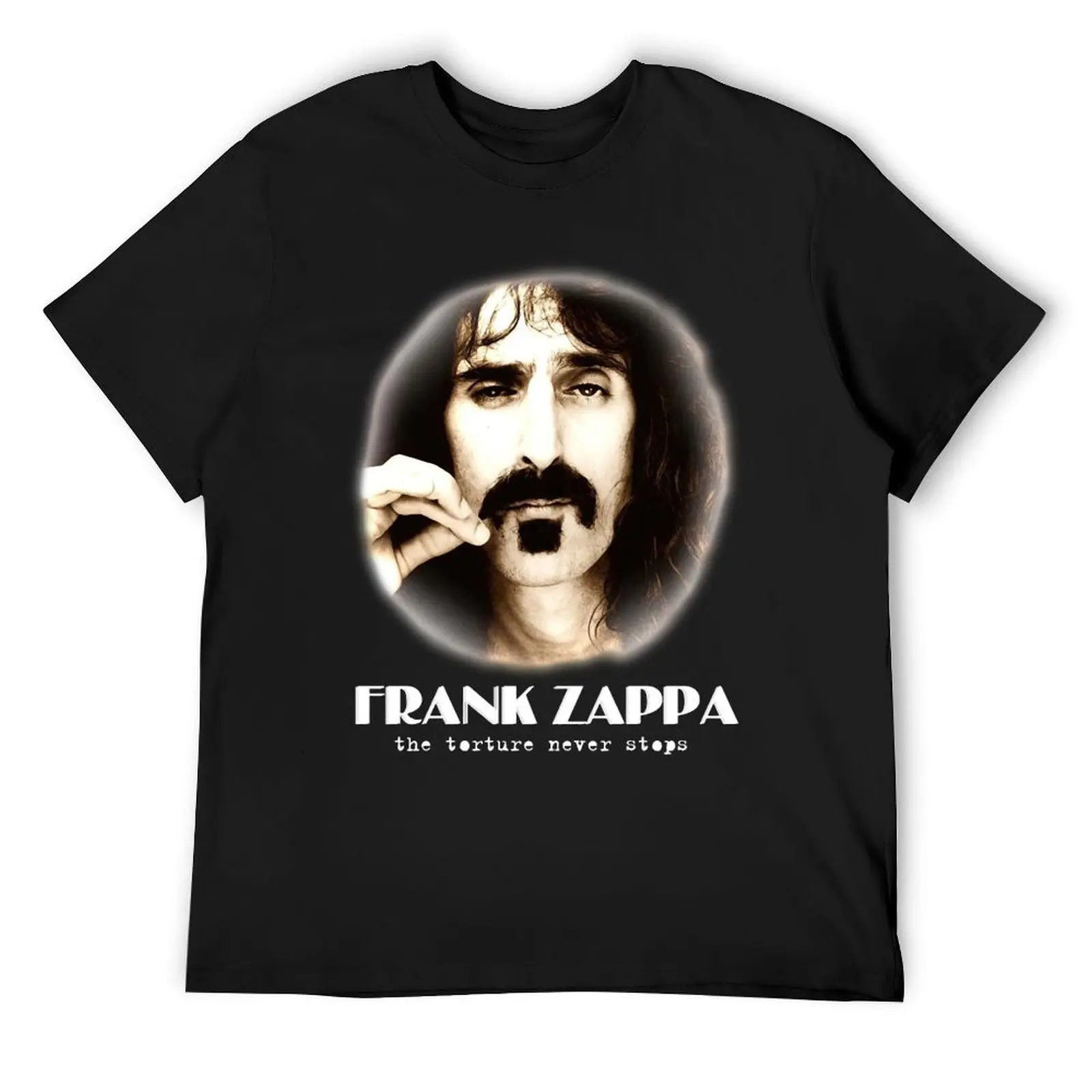 Fránk music Záppà-Fránk music Záppà the torture never stops Round neck Unisex T-Shirt for a boy mens shirts graphic tee