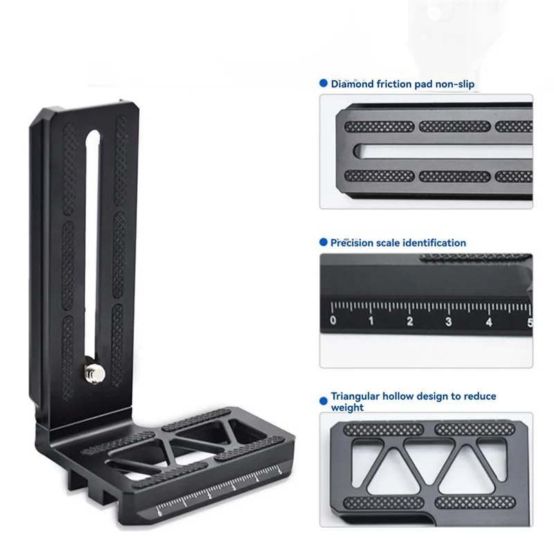 ABGN L-образный кронштейн для крепления камеры, быстросъемная пластина, крепления для зеркальных фотокамер для ручных стабилизаторов карданного подвеса DJI Ronin SC