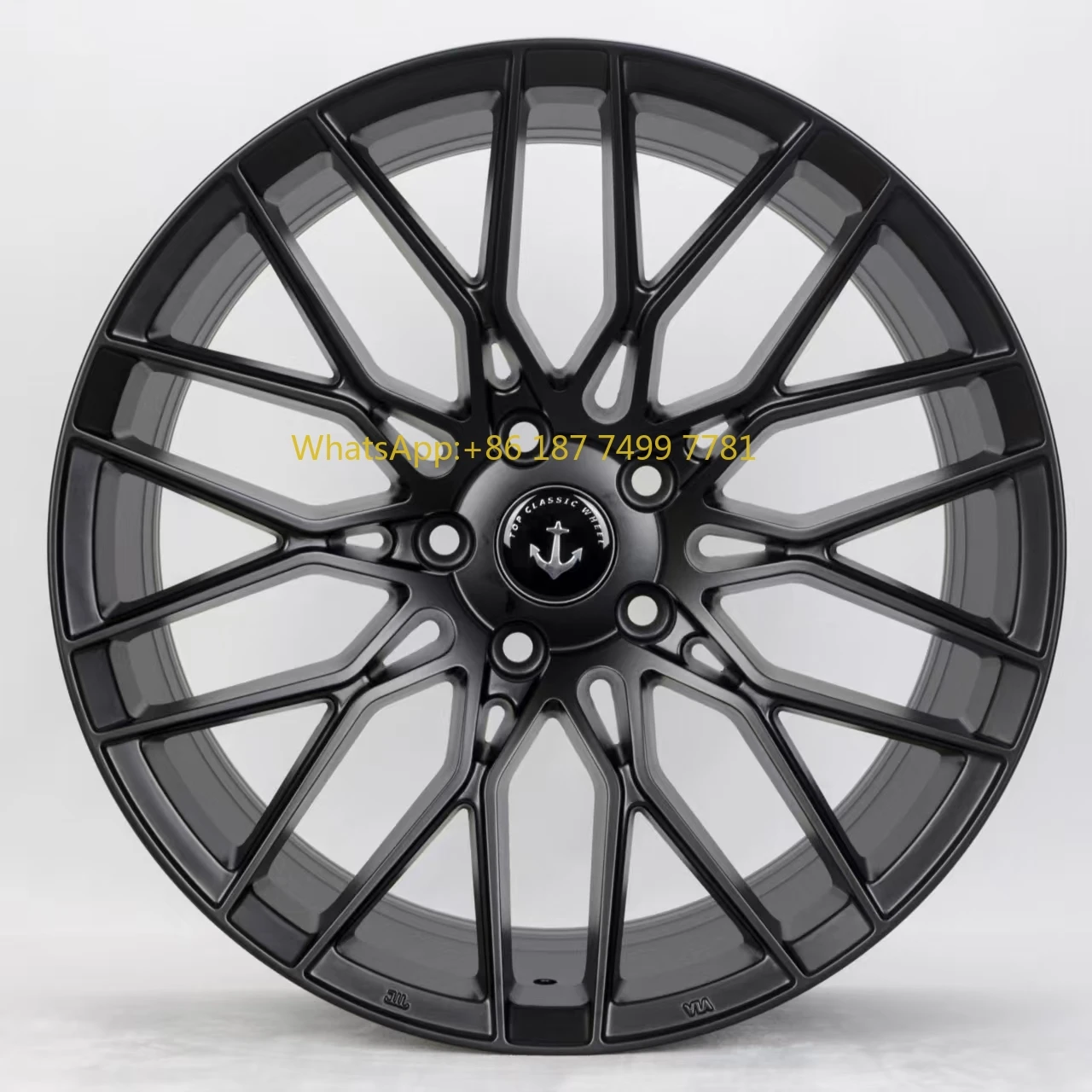 

Matte Black 18 19 Inch Cast Aluminum Alloy Car Wheels 5x112/5x114.3 Five Spoke Design with 35mm/40mm Et