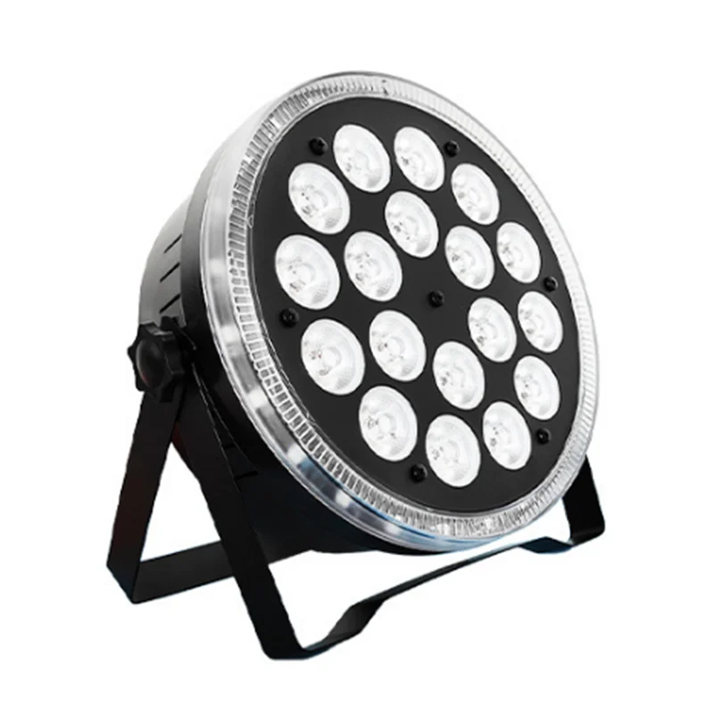 

Pop 18x10W 4IN1 LED Flat Par Light & LED Strip Effect Light Dmx512 Control KTV DJ Disco Bar Club Party Stage Lighting Event Sho