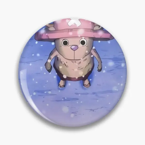 Tony Tony Chopper In The Snow  Soft Button Pin Hat Cute Jewelry Clothes Funny Cartoon Decor Lapel Pin Creative Brooch Women