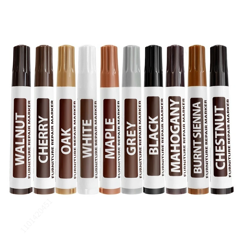6-21Pcs Furniture Repair Pen Markers Remover Wood Scratches Restore Kit Scratch Filler Paint Cabinet Floors Tables Repair Tool