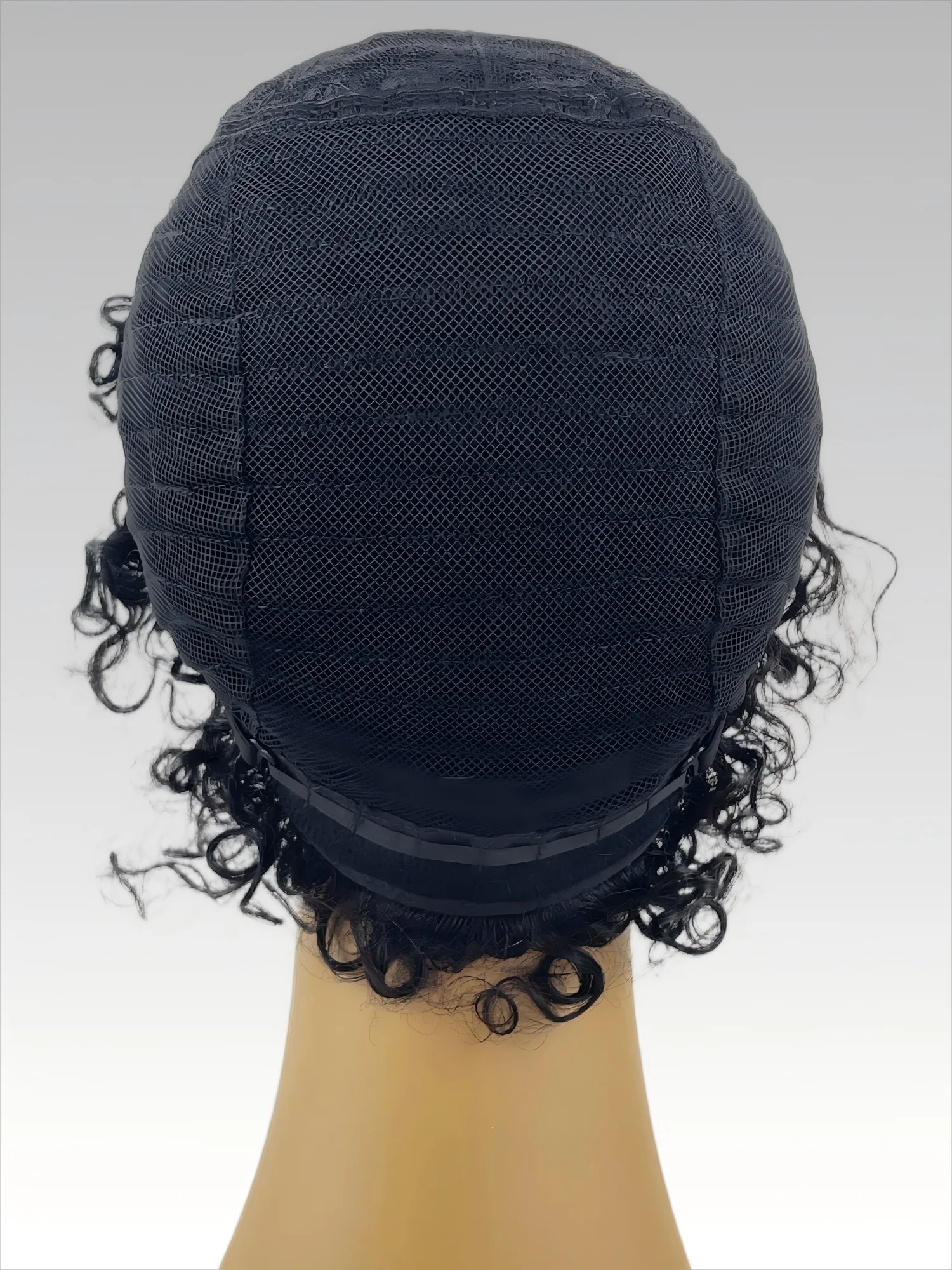 機械製ピクシーカール人毛ウィッグ ピクシーカットカールウィッグ ブラジル産レミー100%人毛ウィッグ 黒人女性用 6インチ