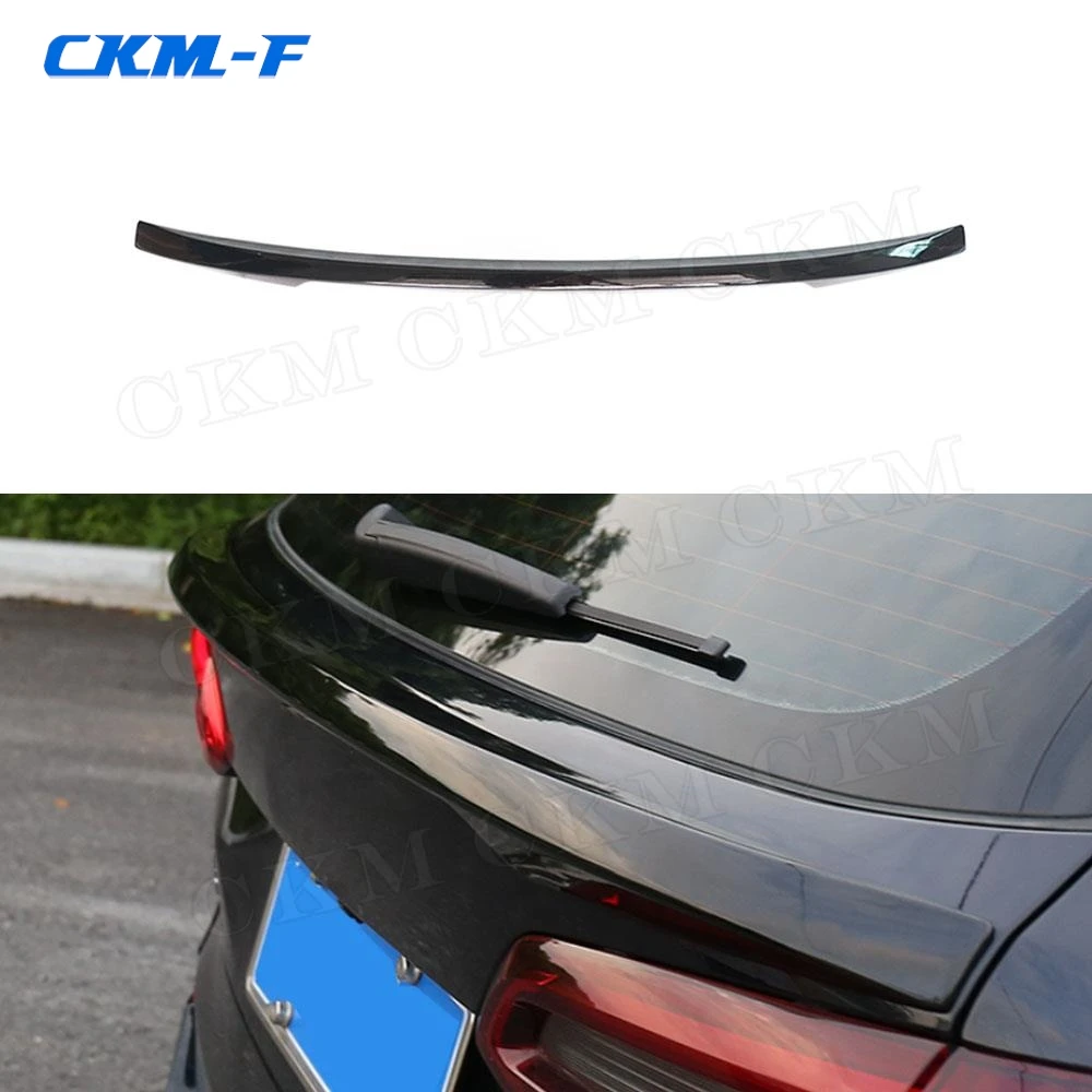 

Carbon Look ABS Car Rear Trunk Lip Spoiler Gloss Black Trunk Middle Wings For BMW X5 G05 2019 UP Rear Wing Decoration Bodykits