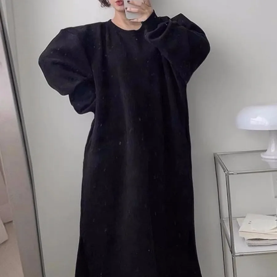 فساتين نسائية فستان Idol Fall من الساتان مزخرف بأزرار وأزرار للعشاء ليلاً وخفيف الوزن وعصري حديث