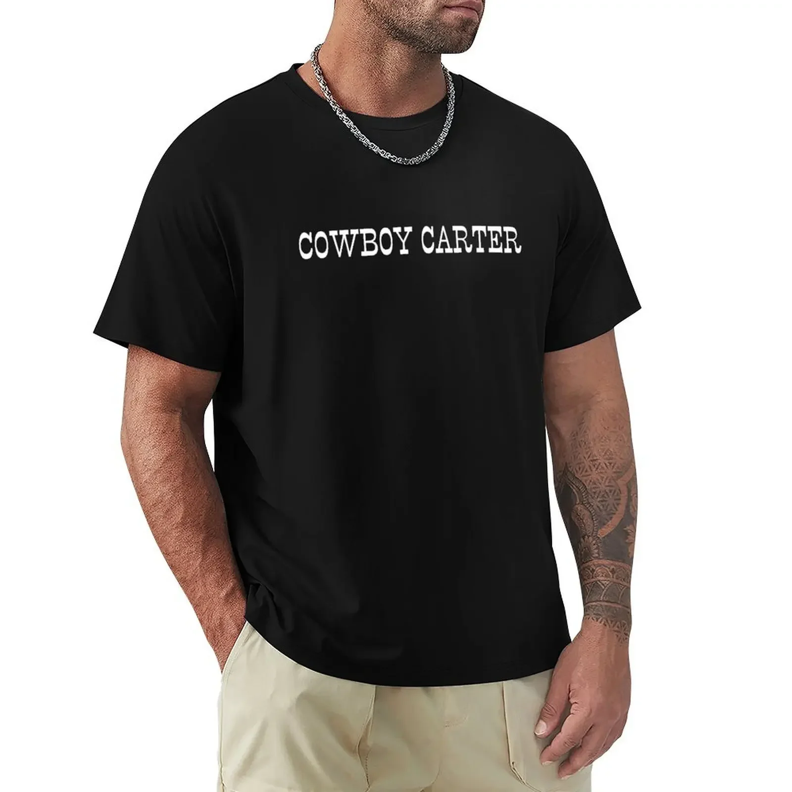 Cowboy Carter: Beyoncé Knowles as Cowgirl Icon T-Shirt anime tshirt plain graphic shirts custom t shirt Men's cotton t-shirt