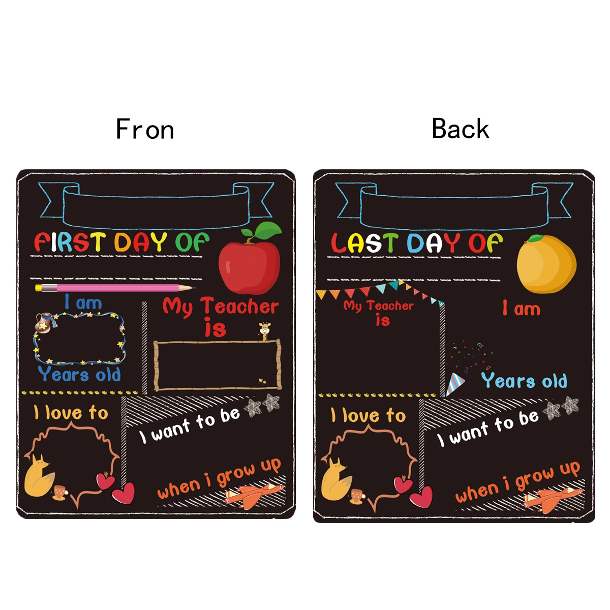 

Double Sided Blackboard Small Chalkboards Practical Message Board Home Office Student Education Tool Decor Notice Supplies