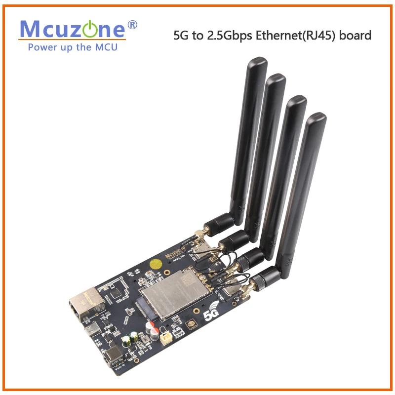 NEW(model:MR5210 V2)5G to 2.5Gbps Ethernet(RJ45) 4-layer board,USB3.0-C,DC5.5 input, support RM520N-GL,RM500Q,RTL8125