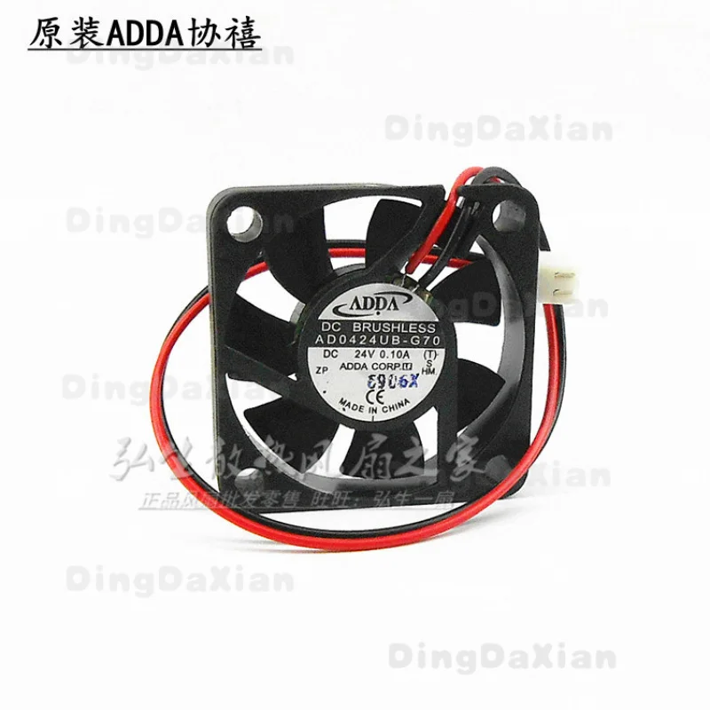 D 1 pcs Dual Ball Bearing Cooling Fan For ADDA AD0424UB-G70 4010 4CM 24V 0.10A 2-Wire