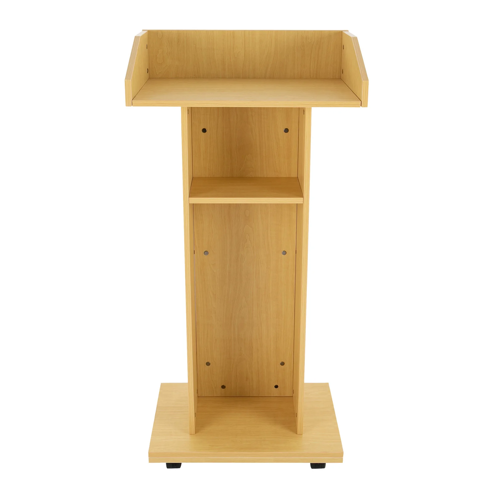 (بيع التخليص!) حامل عرض متنقل ذو 4 عجلات مع حامل عرض مؤتمرات الفرامل للمكتب والفصول الدراسية #1