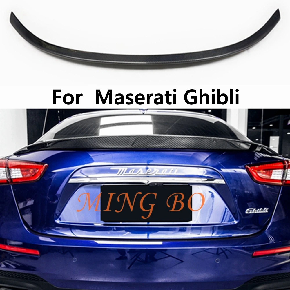 

For Maserati Ghibli NT Style Carbon Fiber Rear Spoiler Trunk Wing 2013-2022 FRP Forged Carbon