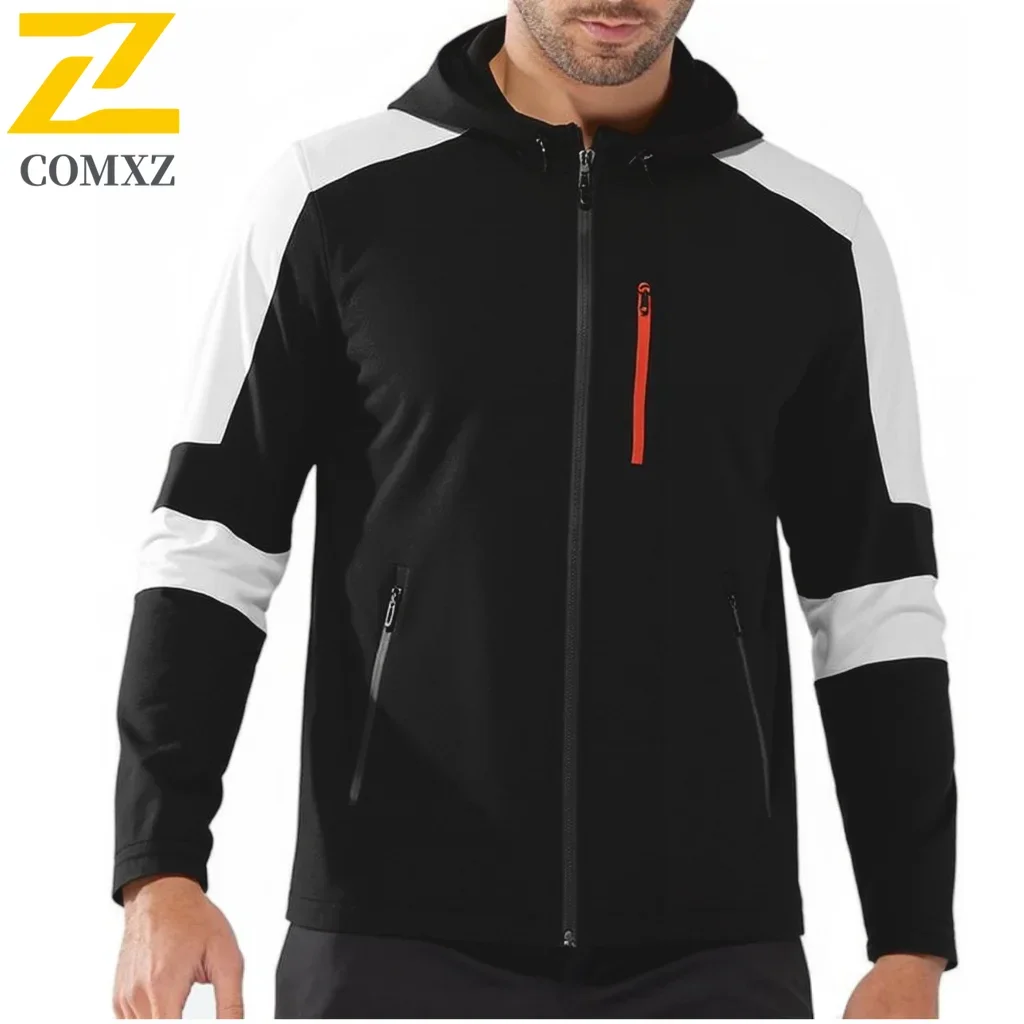 COMXZ-Chaqueta cortavientos a juego para la familia, chaqueta impermeable de una sola capa, Softshell para mujer, abrigo a prueba de viento para senderismo al aire libre