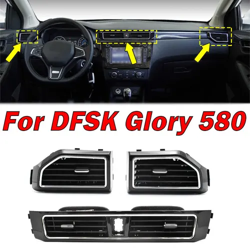Accesorios interiores de coche para DFSK Glory 580, salida de aire acondicionado, Panel de instrumentos, salida de aire, ventilación de aire acondicionado, ventilación de CA, nuevo
