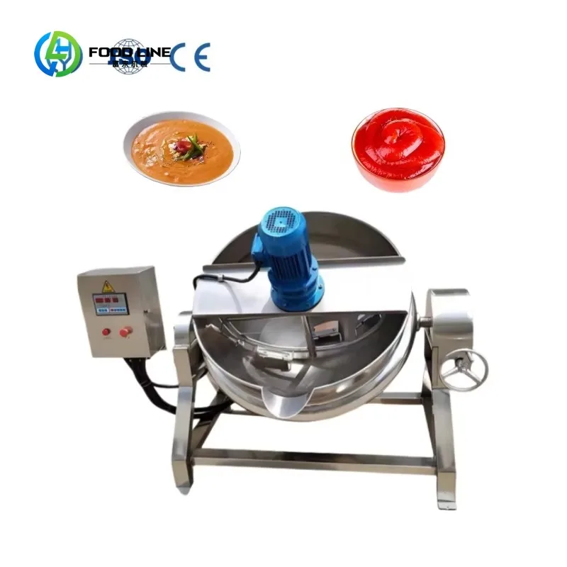 

Индивидуальный чайник с тройной нагревательной оболочкой объемом 50 л-1000 л — промышленный горшок для перемешивания из нержавеющей стали 304 для соуса/жама/супа