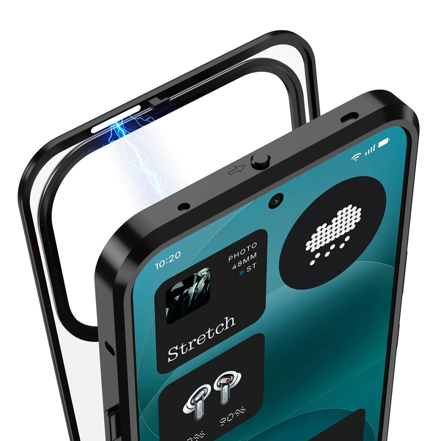Etui na Nothing Phone 4A Pro, luksusowa ramka z aluminium, magnetyczna metalowa obudowa z MagSafe, etui na telefon OnNothing Phone 4A — zdjęcie produktu 4