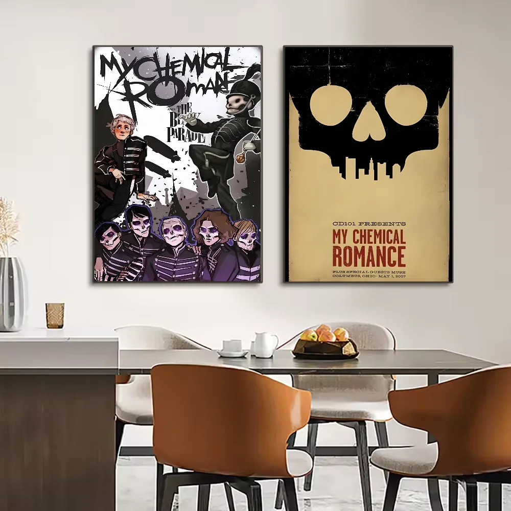 البوب روك باند بلدي الكيمياء رومانسية المشارك قماش اللوحة الحديثة غرفة المعيشة المنزلي غرفة نوم بار الديكور الجمالي #5