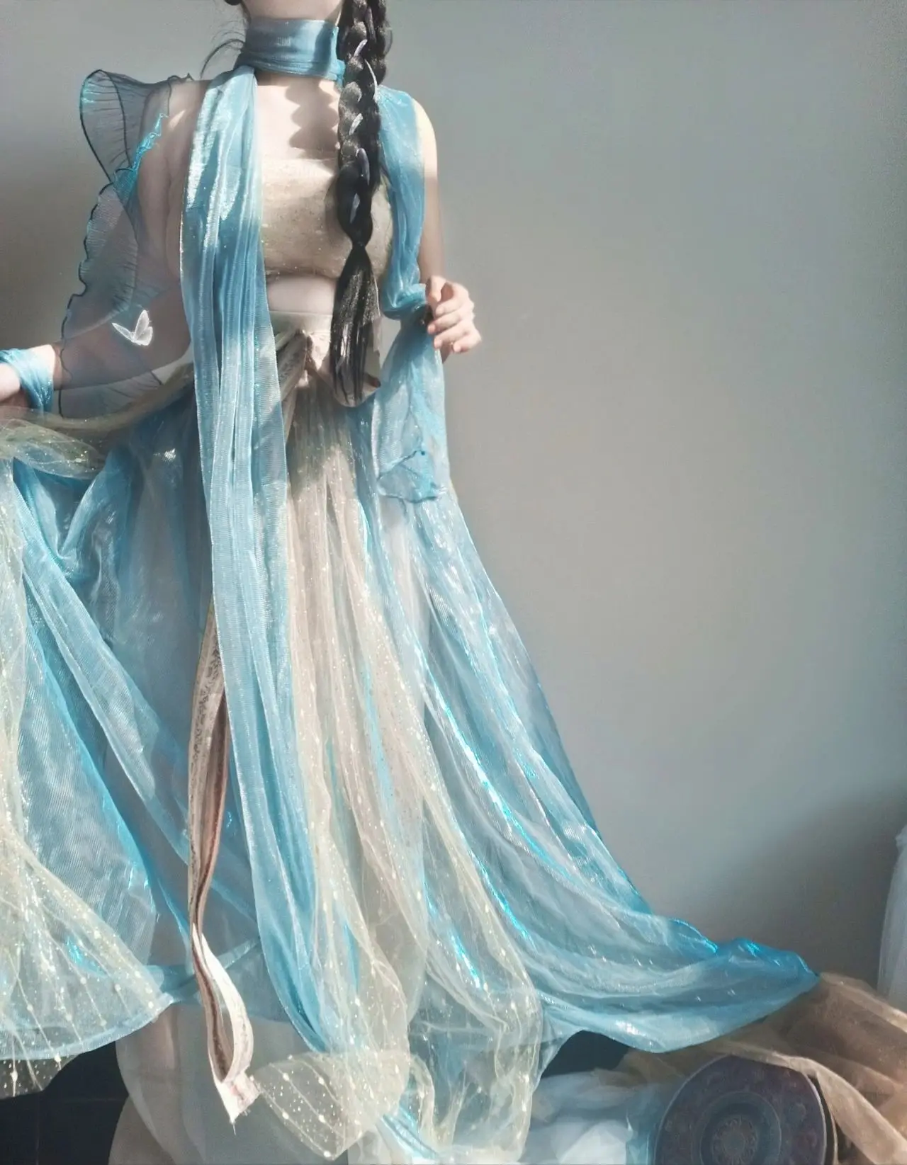 Hanfu Han Amélioré Désert Bleu, Conte de Dégradation