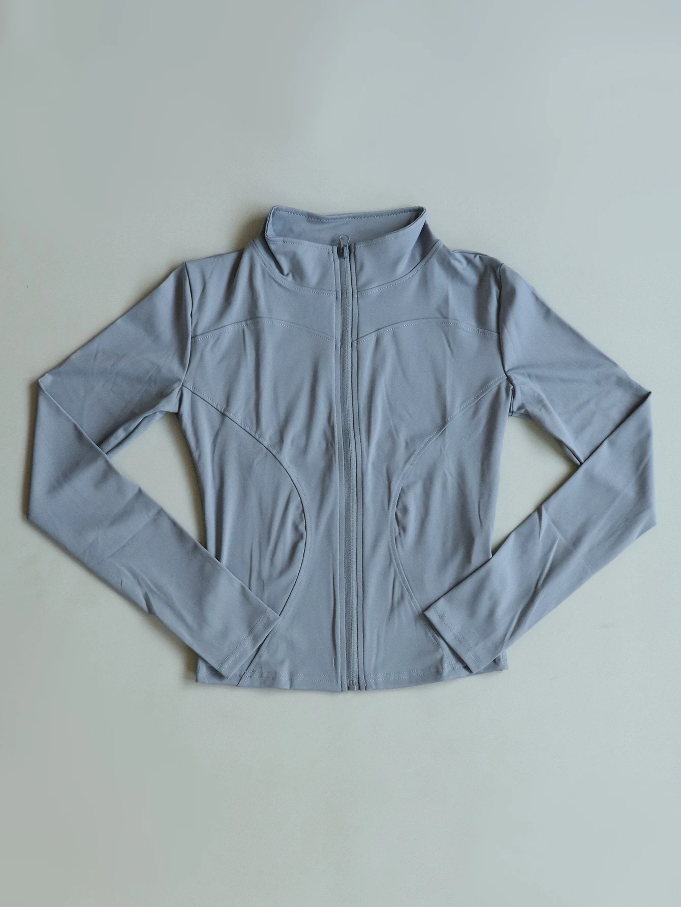 Fitfemme Women's Slim Fit Sports Jacket - High Neck, Full Zip, Long Sleeve, Multiple Colors for Yoga & Workout image 6
