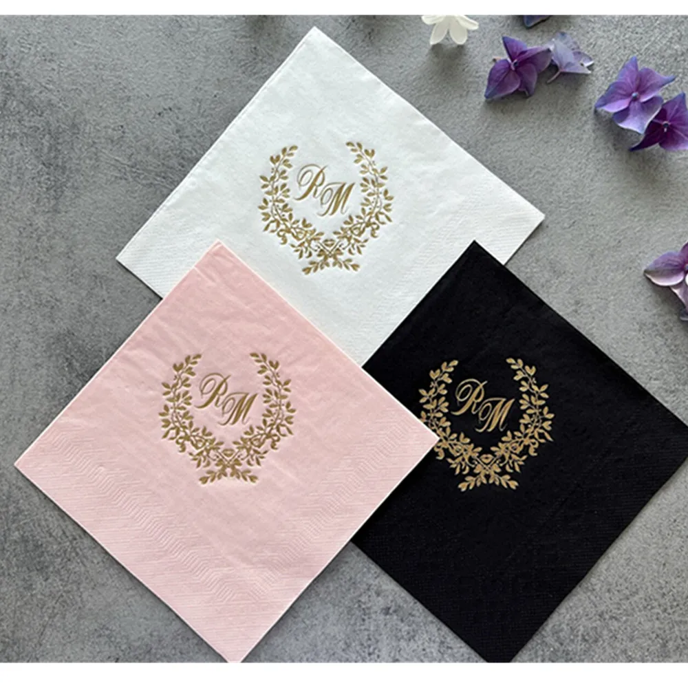 

50Custom Napkins, cocktail napkins, Personalized Napkins, Event Favors, Party Napkins, Wedding napkins, Bridal Shower
