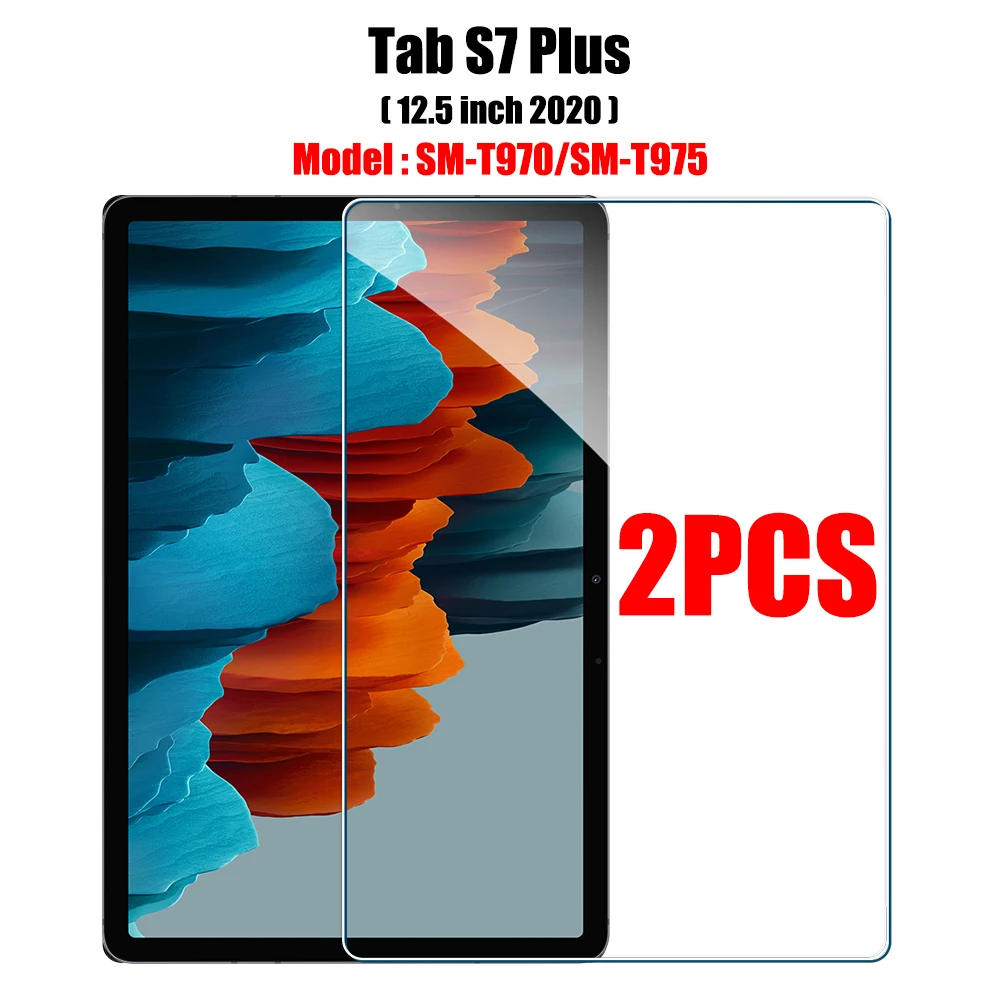 2PCS Gehard Glas Screen Protector voor Samsung Galaxy Tab S8 Ultra Plus S6 Lite S7 Fe A7 Lite a8 S9 A9 Tablet Accessoires Film