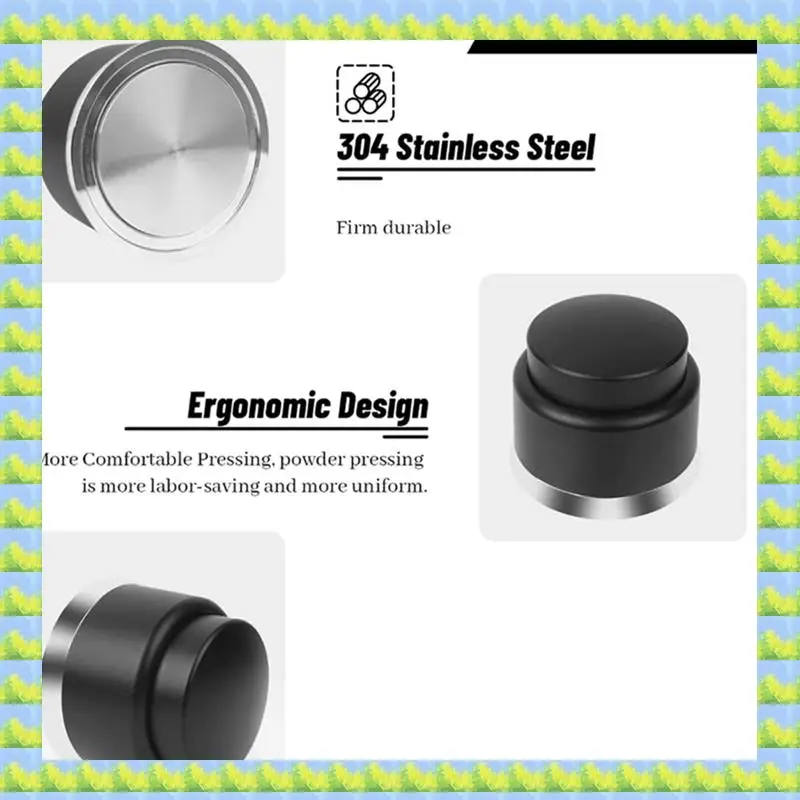 

FZFZ 1Pcs Coffee Tamper Hammer Coffee Accessories With Calibrated Spring Loaded 304 Stainless Steel Espresso Fittings