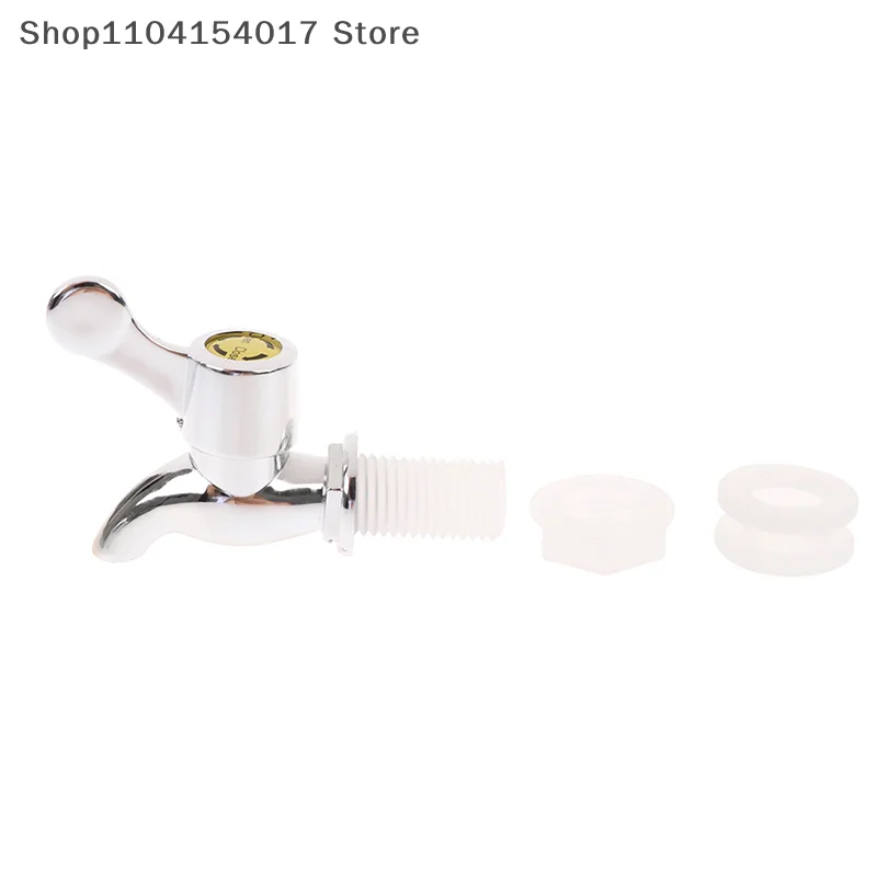 17 Mm ABS Glass Bottle Wine Barrel Wine Tank Juice Tank Faucet With Nut Rubber Vacuum Coated Silver Nozzle Fittings