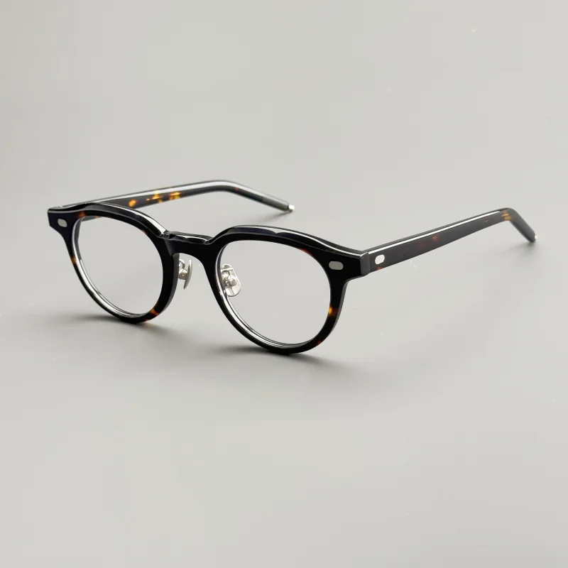 نظارات بإطار صغير من الأسيتات للرجال والنساء ذات وجوه صغيرة، نظارات بصرية على شكل كمثرى بإطارات سميكة، وصفة طبية gl
