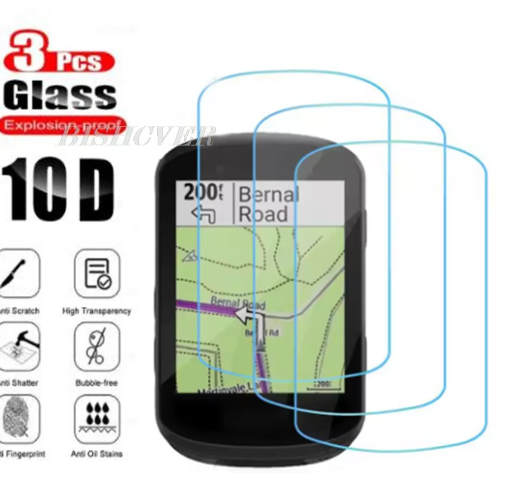 3 pçs para garmin edge 1040 1030 820 830 520 530 540 840 edge840 edge540 edge530 bicicleta gps cronômetro protetor de tela capa filme