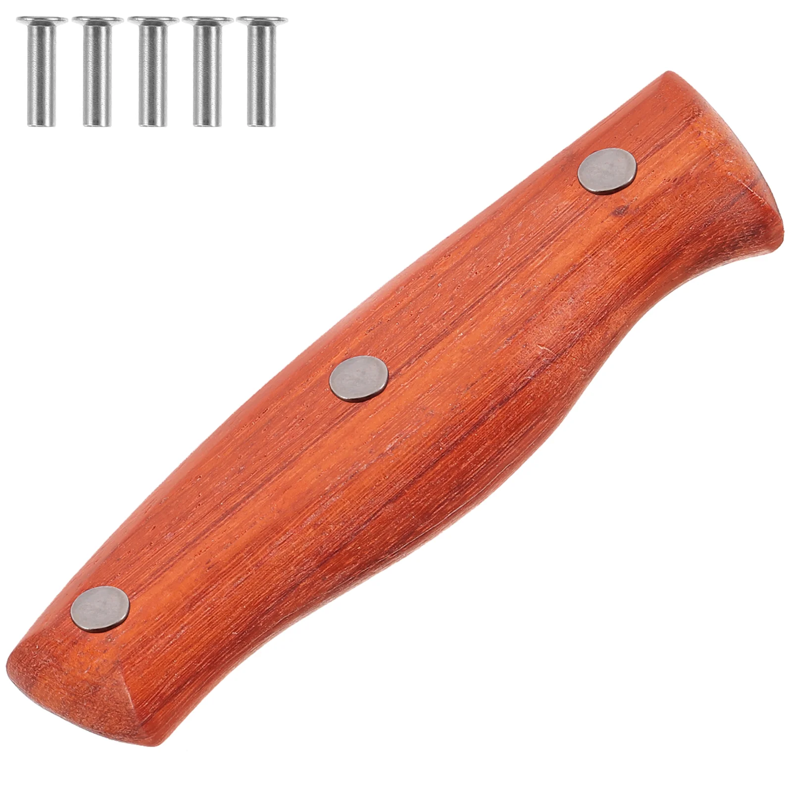 

2 Pcs Fixed Hand Guard Kitchen Knife Handles for Replacement Repair Making Supplies Chef Wooden Mini Home