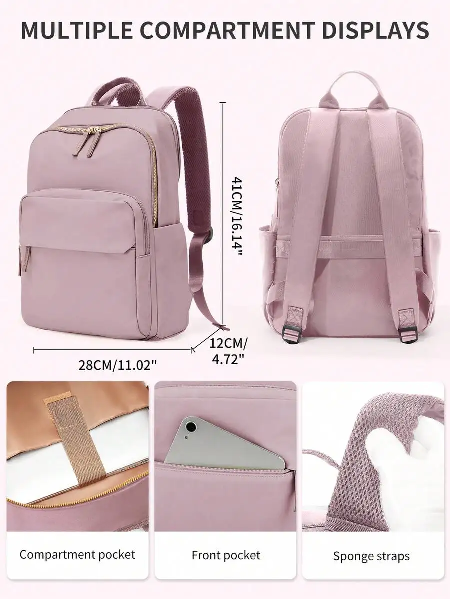 14/15 Inch Laptop Backpack For Women, Fashionable Waterproof Lightweight Backpack Suitable For Travel/Work/Business/Teacher/Nurs