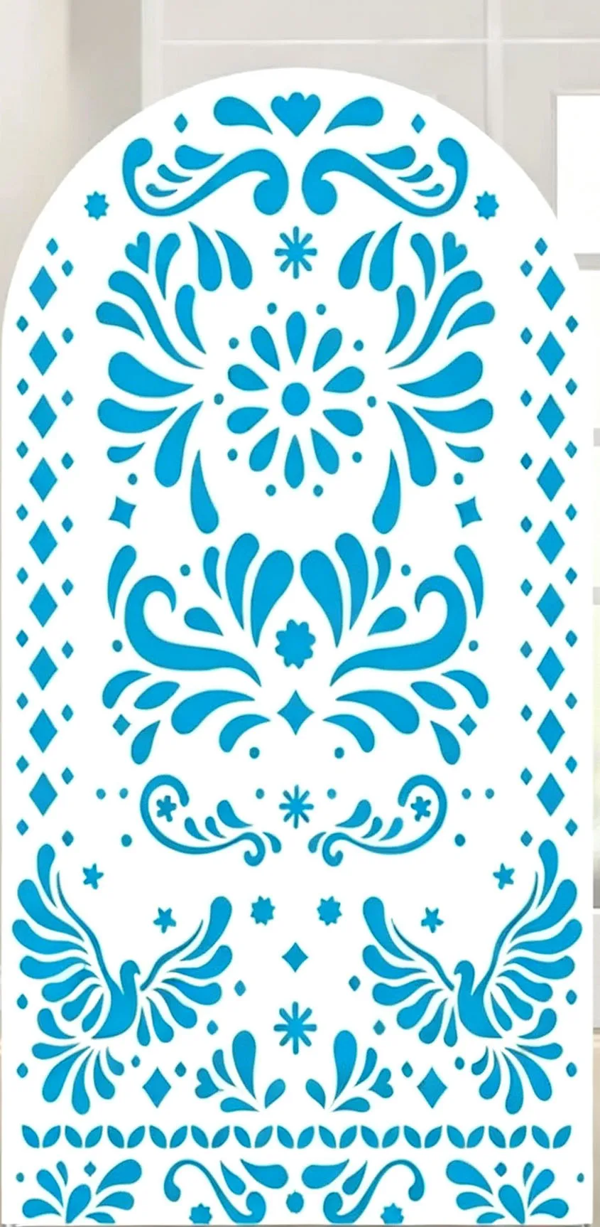 Custom Double-Sided Blue Cielito Lindo Baby Shower Arch Backdrop Cover Mexican Fiesta Birthday Party Photobooth Background