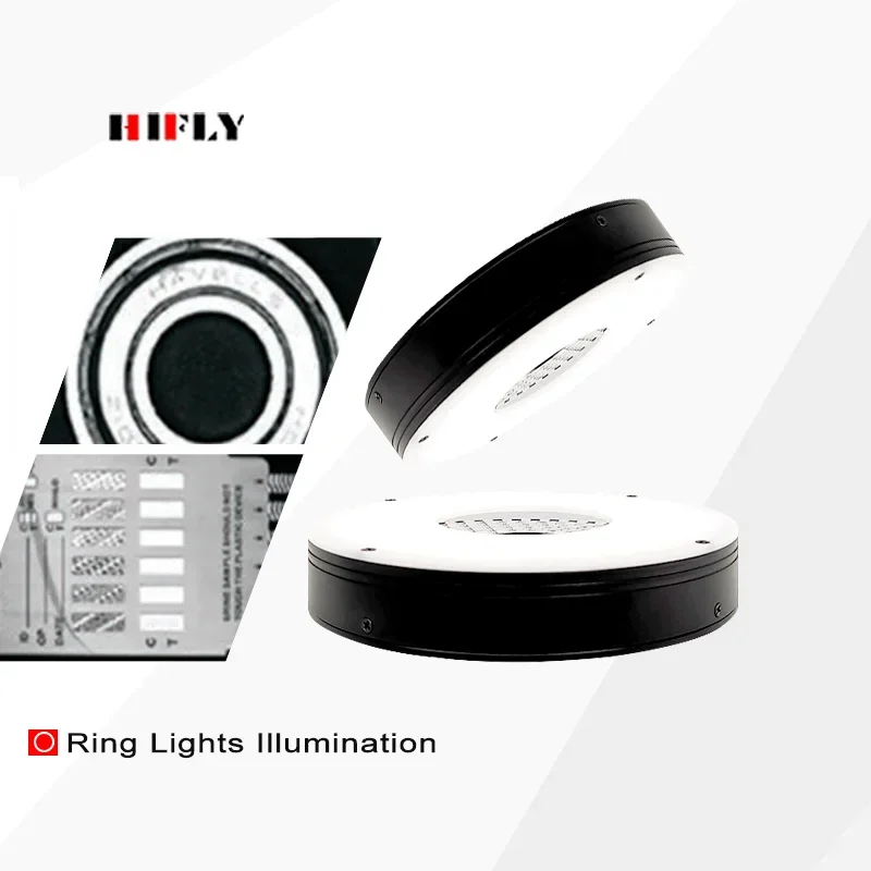 HIFLY High Uniform 180*125mm SMD LED Ring Light for Industrial Cameras Machine Vision with Powerful AC Supply Inspections