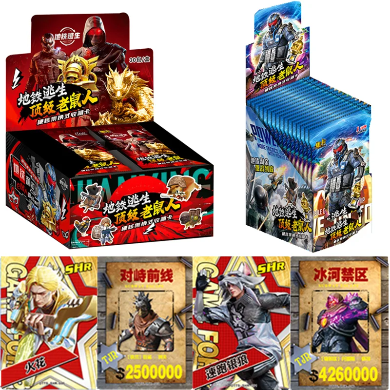 

PUBG MOBILE Top Mouse Man Card Set Transfer Аниме Игры Периферийные Коллекционные Карты Слепая Коробка Детские Игрушки Рождественские Подарки