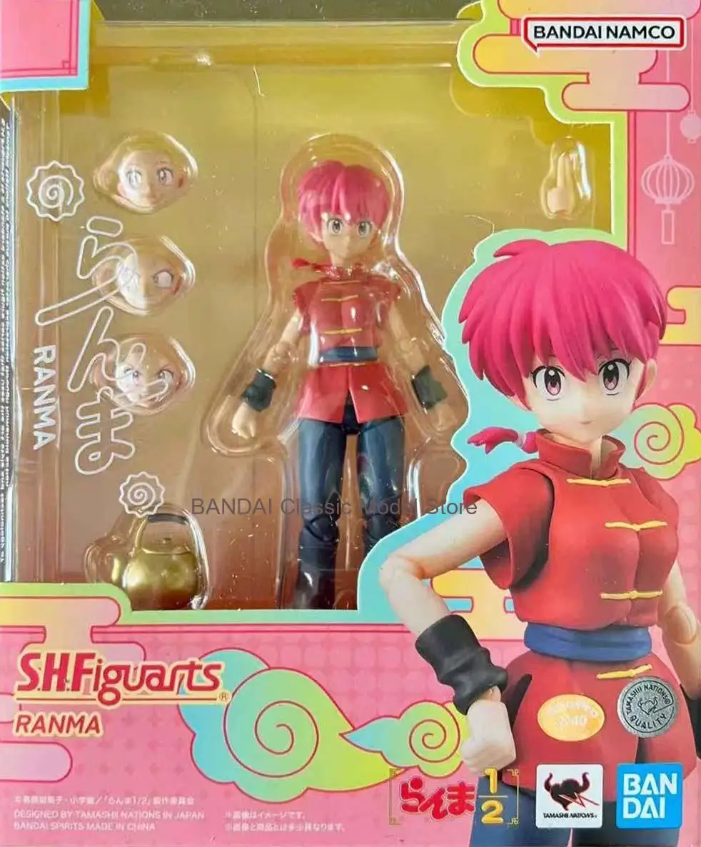 Bandai Spirits S.H.Figuarts Ranma Saotome, Ranma 1/2, Articulated Action Figure, Collectible Statue, Gift for Anime Fans