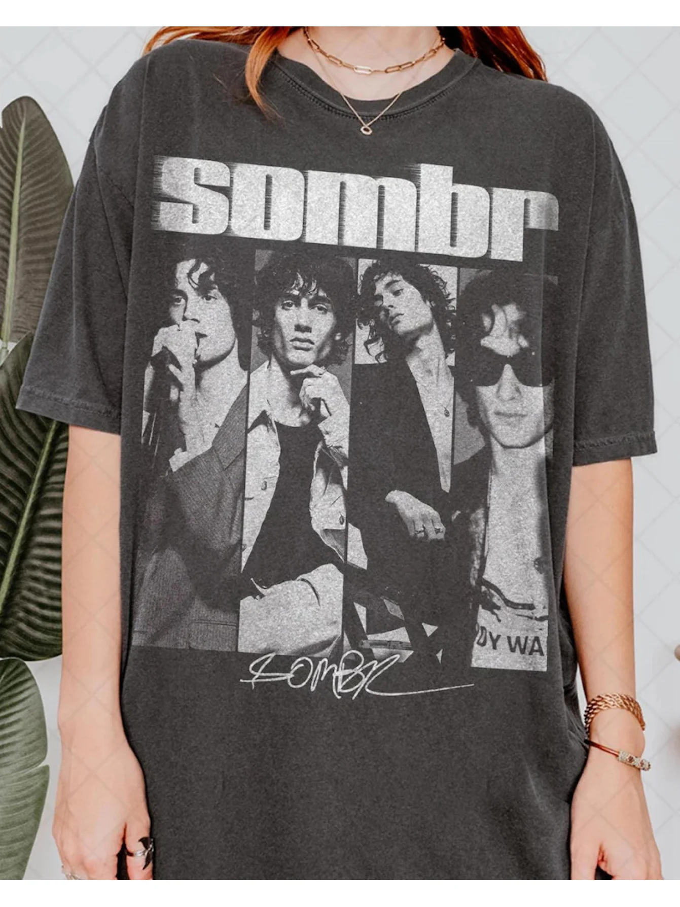 Camiseta Sombr de colores cómodos limitados Sombr World Tour Music Bootleg Fan camiseta regalo para mujeres y hombres camiseta unisex
