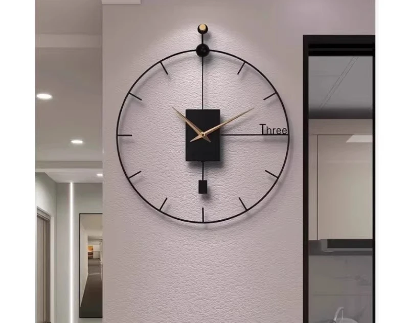 

No punching living room simple creative wall watch home fashion restaurant clock atmosphere light luxury