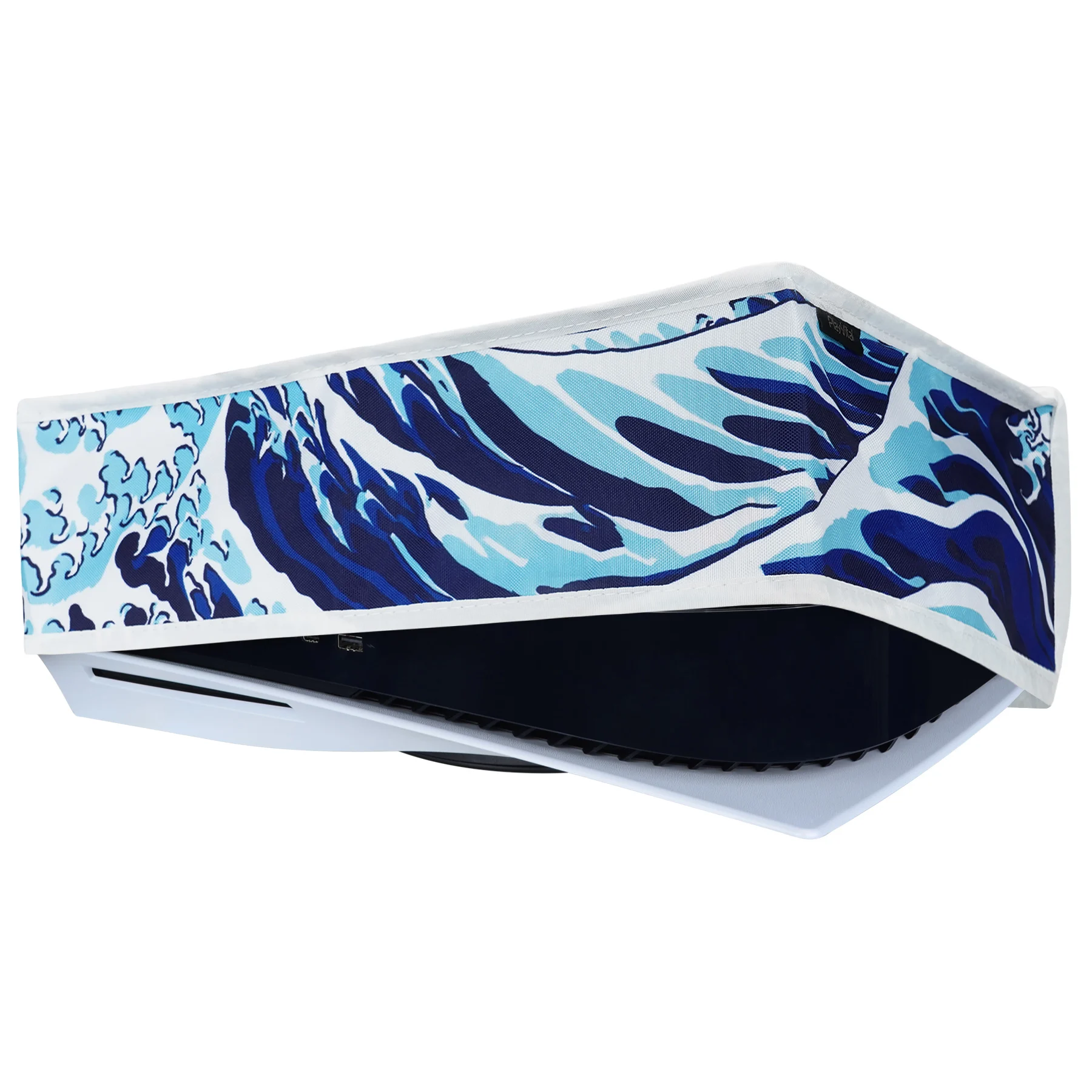 PlayVital The Great Wave 나일론 수평 먼지 커버, 먼지 가드 방수 커버, ps5 콘솔 디지털 에디션 및 디스크 에디션용