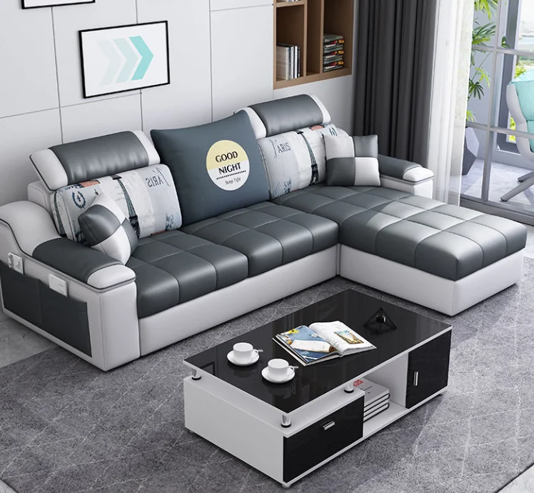 Manufacturer Modern Living Room Furniture Corner Sofa Set Canada furniture sofa set