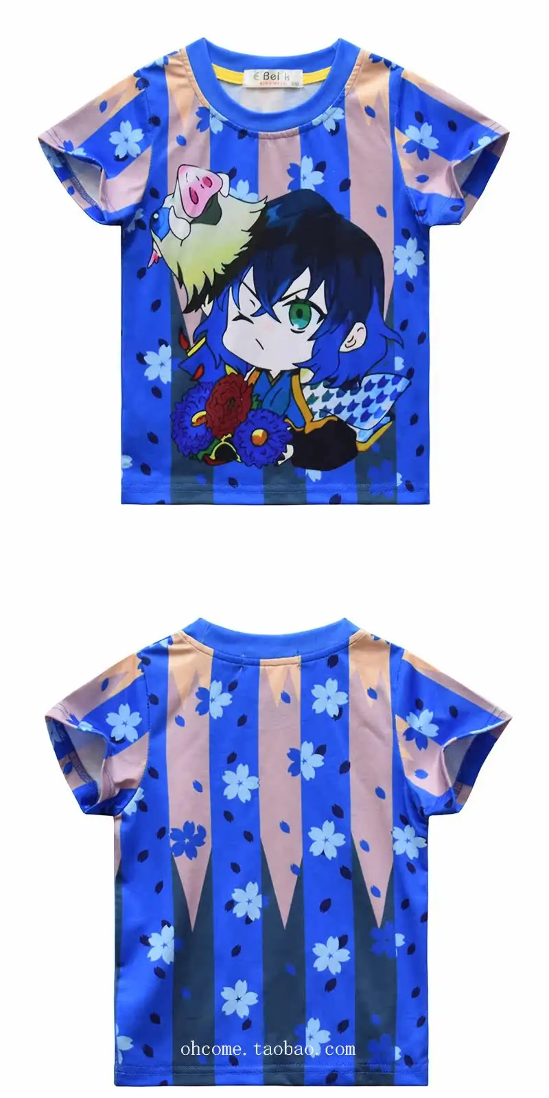 Adults and Children Transform Into Demon Slayer Corps!Demon Slayer 3D PrintedT-shirt and Shorts Two-piece Set,loungewear,pajamas