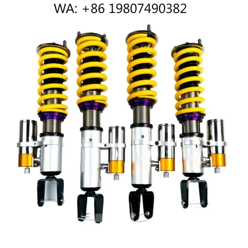 

AWD All Weather Coilover Suspension Upgrade Kit, Anti Corrosion Steel Shocks, Height Adjustable Urban Offroad Chassis Parts