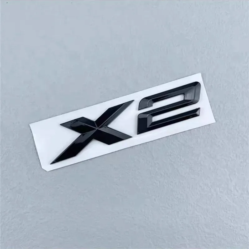 3D ABS Black Chrome Car Letters Rear Trunk Emblem Badge X1 X2 X3 X4 X5 X6 X7 Logo For E70 E53 F15 G05 Decals Sticker Styling view 5