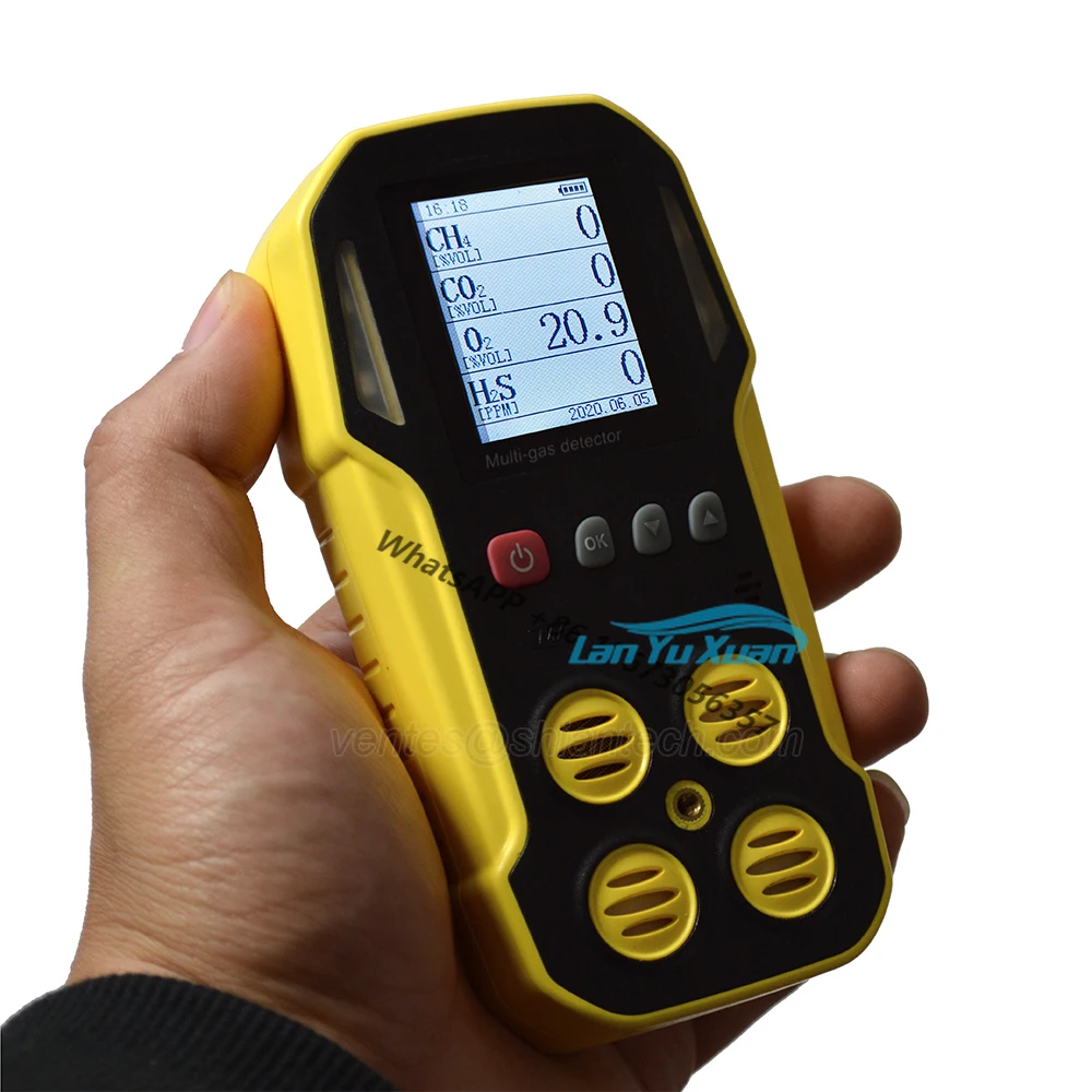 Handheld Biogas Analyzer CH4, CO2, O2 And H2S For Anaerobic Degestion, Biomethane  Landfill Gas 